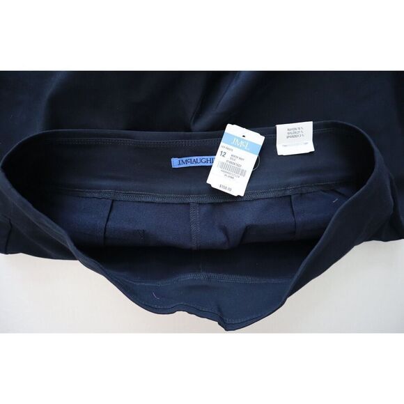 J. McLaughlin 0169261022 Women's Sz 12 Winter Navy Blue Ivy Stretch Pants - Picture 3 of 10
